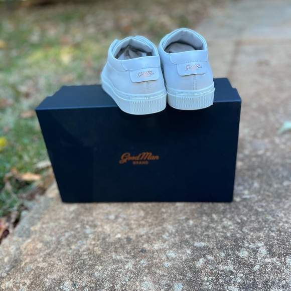 NWT in box Leather Good man shoes/ sneakers white 9 - Picture 6 of 8